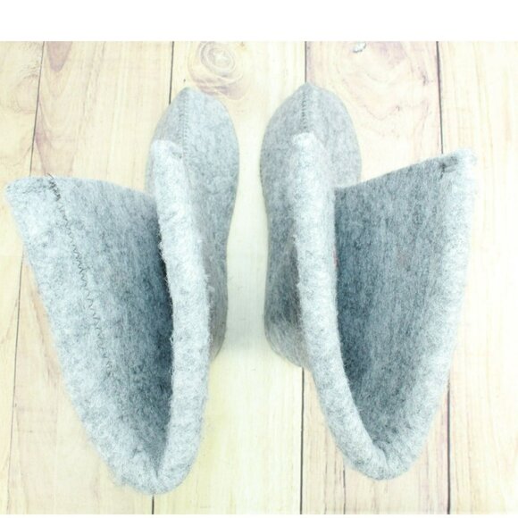 LL Bean Gray Wool Warm Replacement Boot Liner Inserts Size 6 - Picture 7 of 9